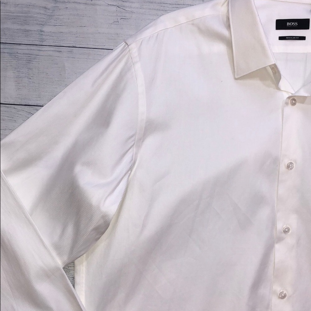 Hugo Boss White Button Down Business Top - Picture 3 of 8